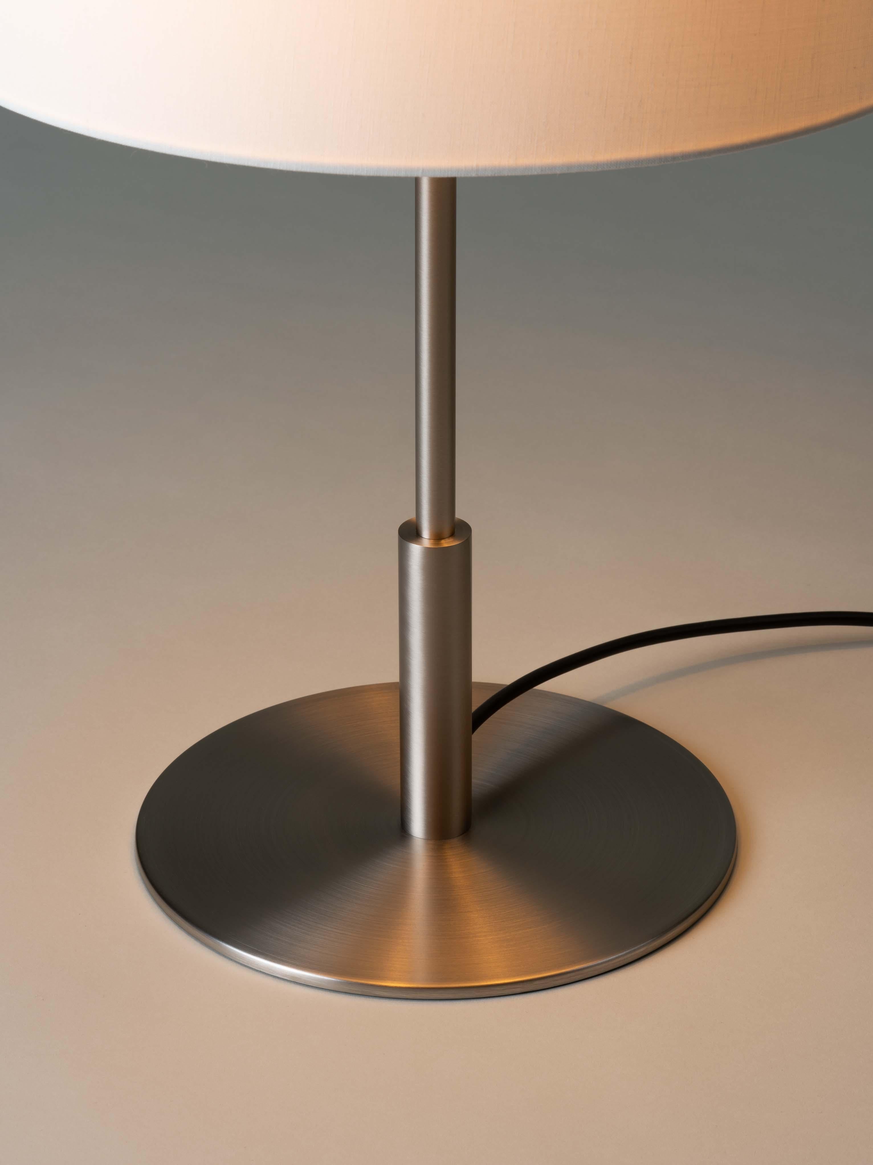 Spanish Nickel Diana Table Lamp by Federico Correa, Alfonso Milá, Miguel Milá For Sale