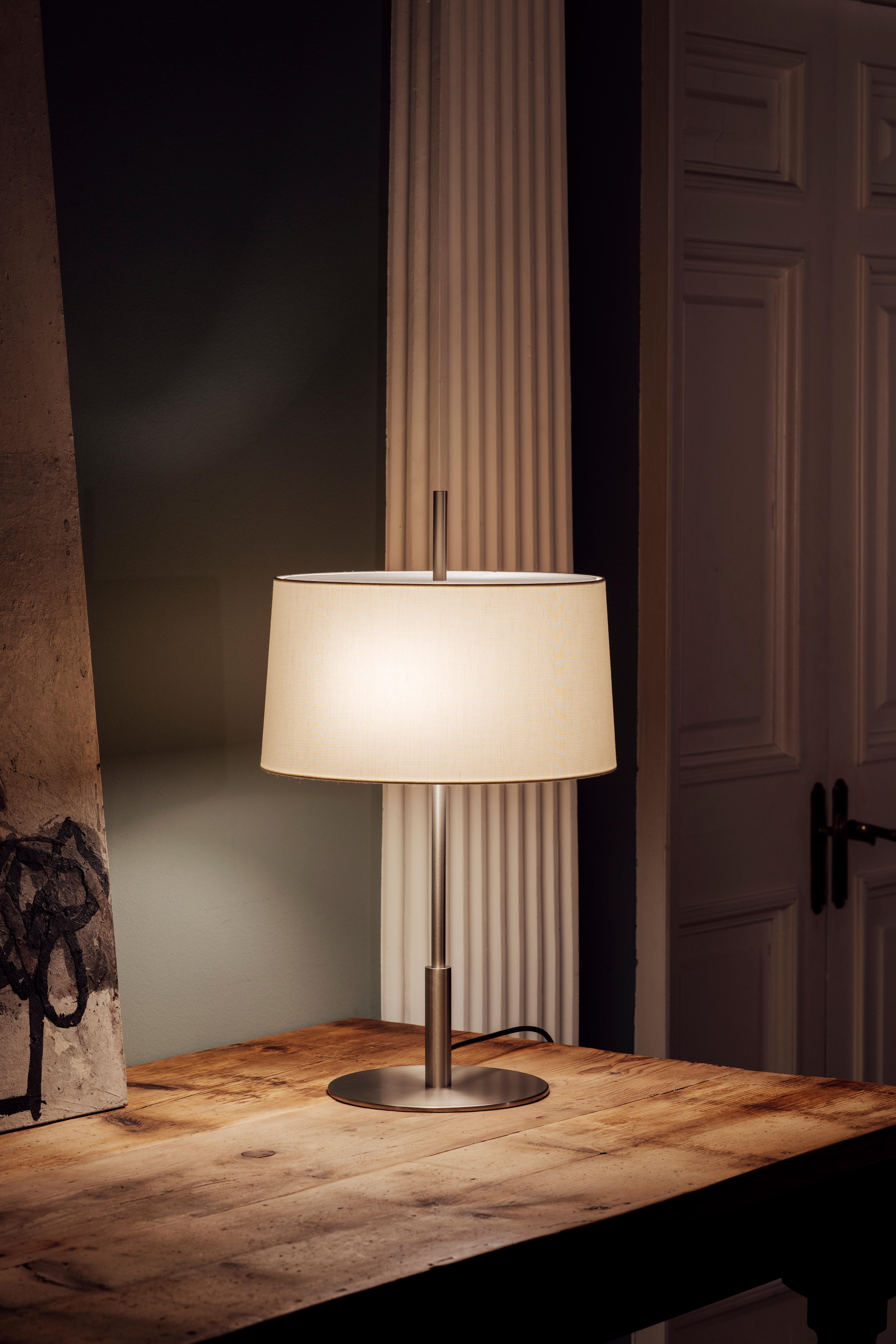 Nickel Diana Table Lamp by Federico Correa, Alfonso Milá, Miguel Milá In New Condition For Sale In Geneve, CH