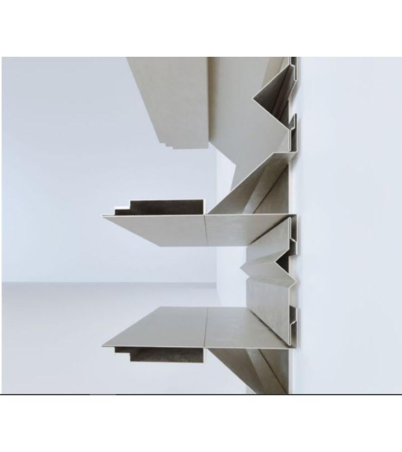 Modern Nickel Item 4 Turning Points Bookcase Shelf by Scattered Disc Objects