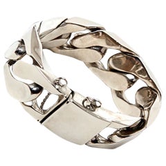 Nickel Kuban Chain Bracelet Plated on Brass