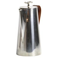 Nickel Plate Coffee Pot Designed by Tommi Parzinger for Dorlyn Silversmiths