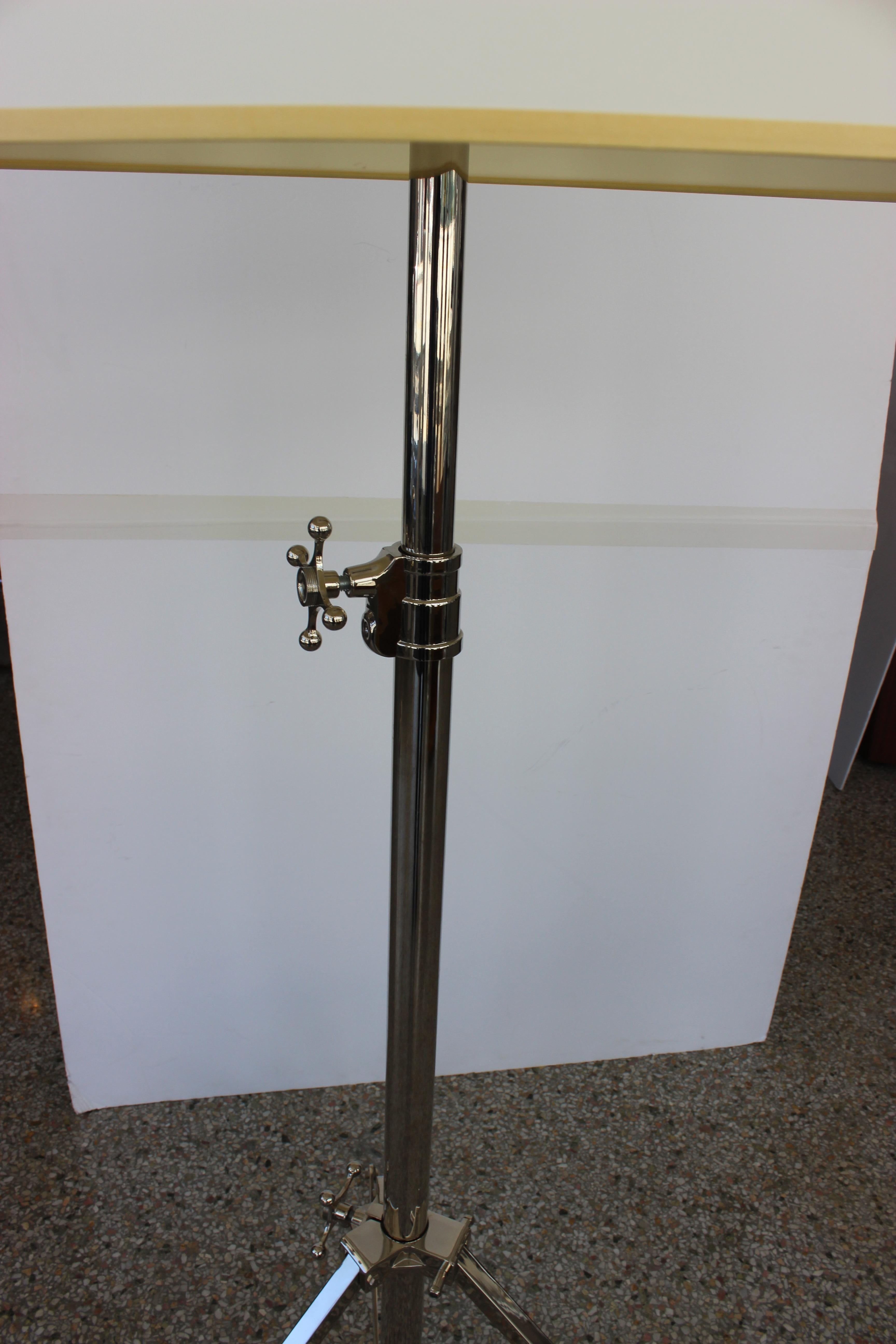 Nickel Plated Adjustable Floor Lamp 7