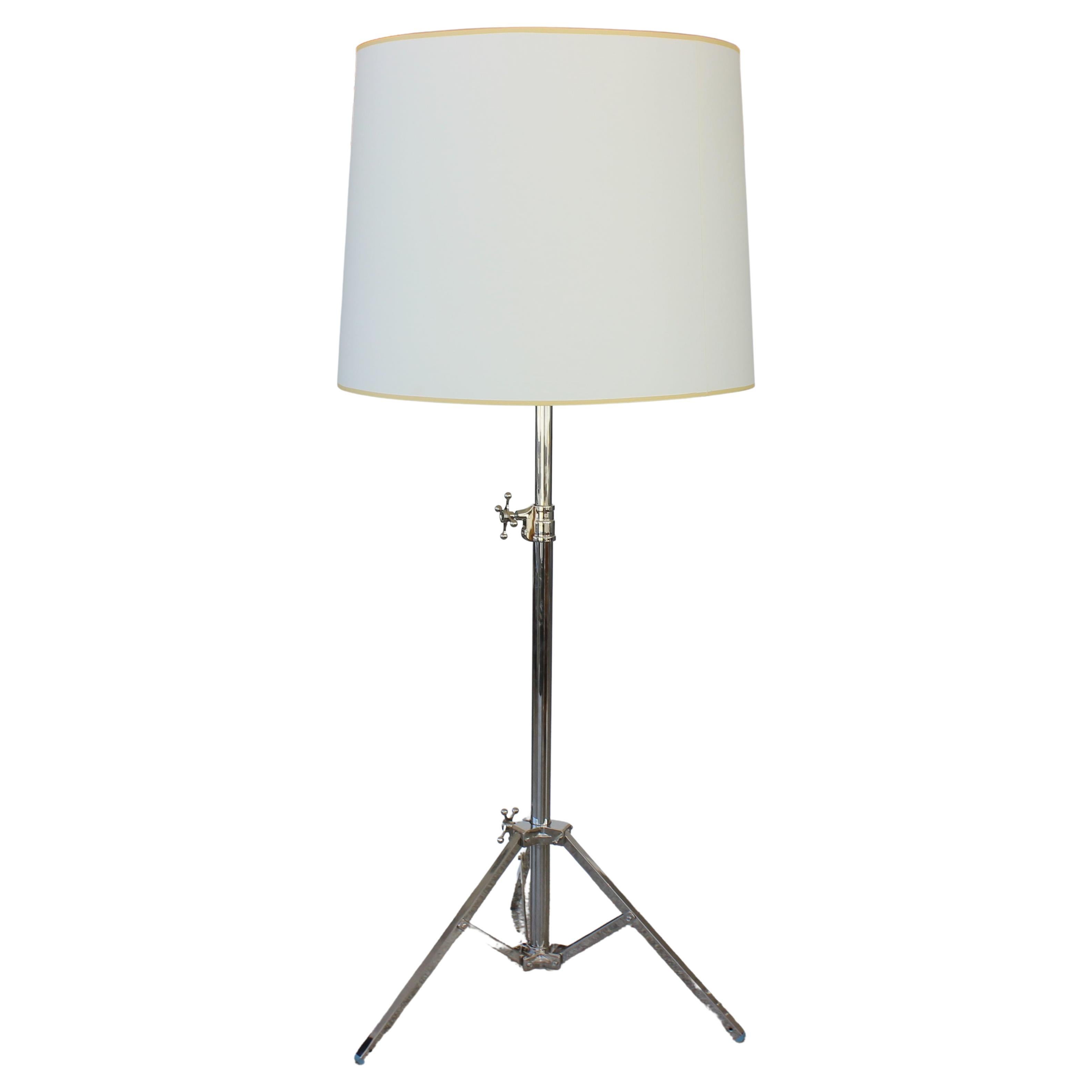 Modern Nickel Plated Adjustable Floor Lamp