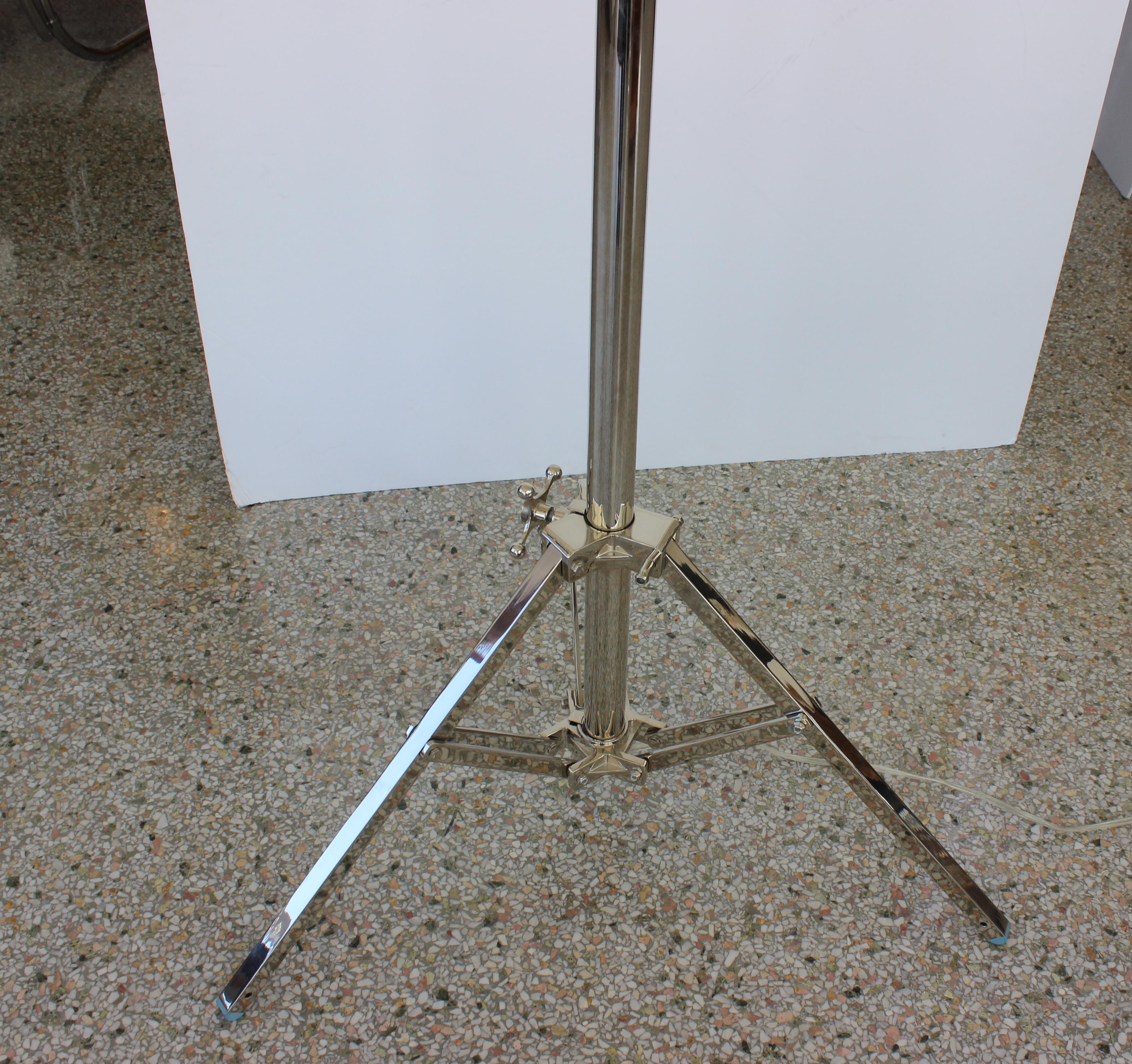 Nickel Plated Adjustable Floor Lamp 1
