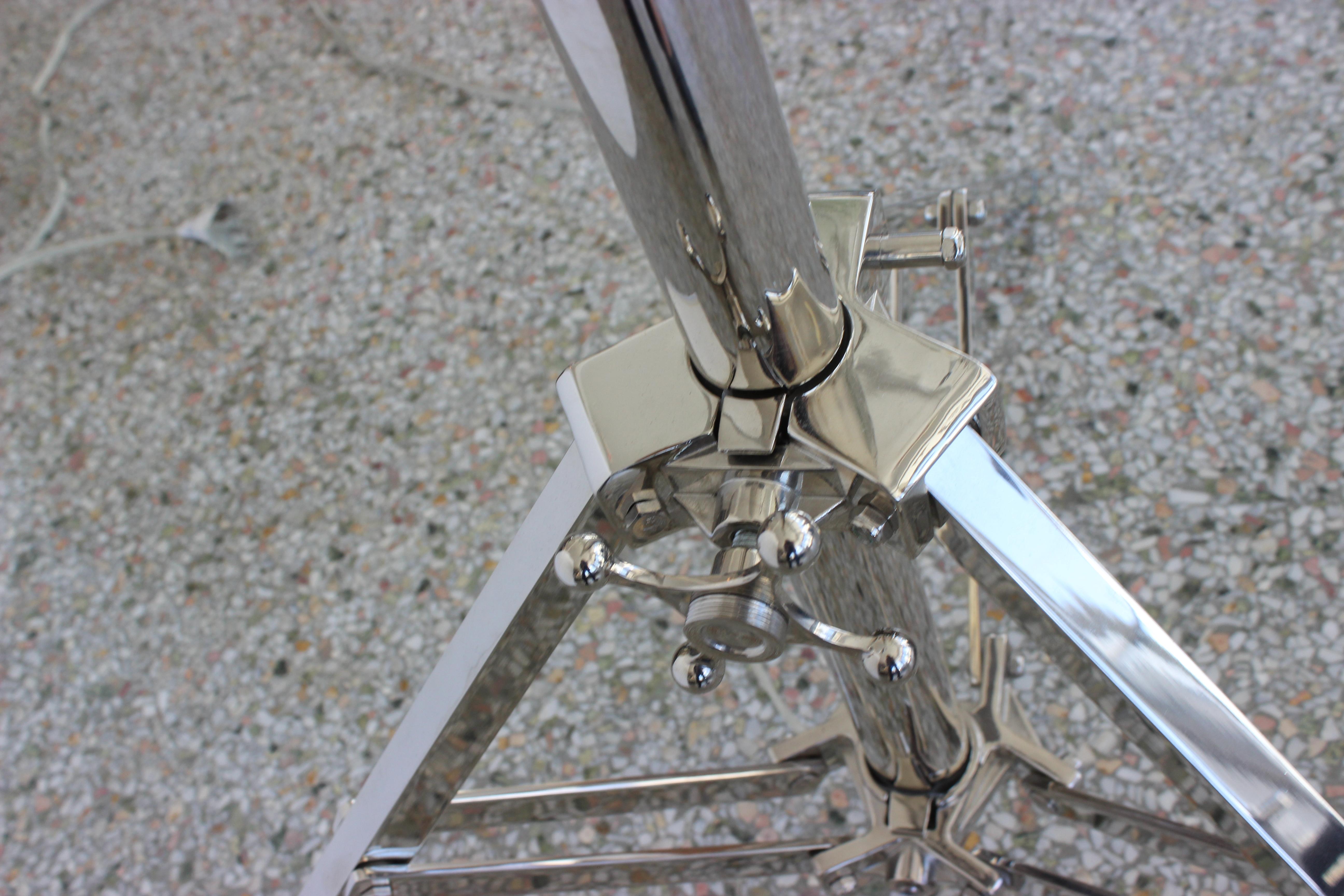 Nickel Plated Adjustable Floor Lamp 2