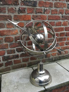 Esfera armilar niquelada