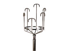 Nickel-Plated Brass 1970s Floor Coat Hanger Melpomene by BBPR for Artemide