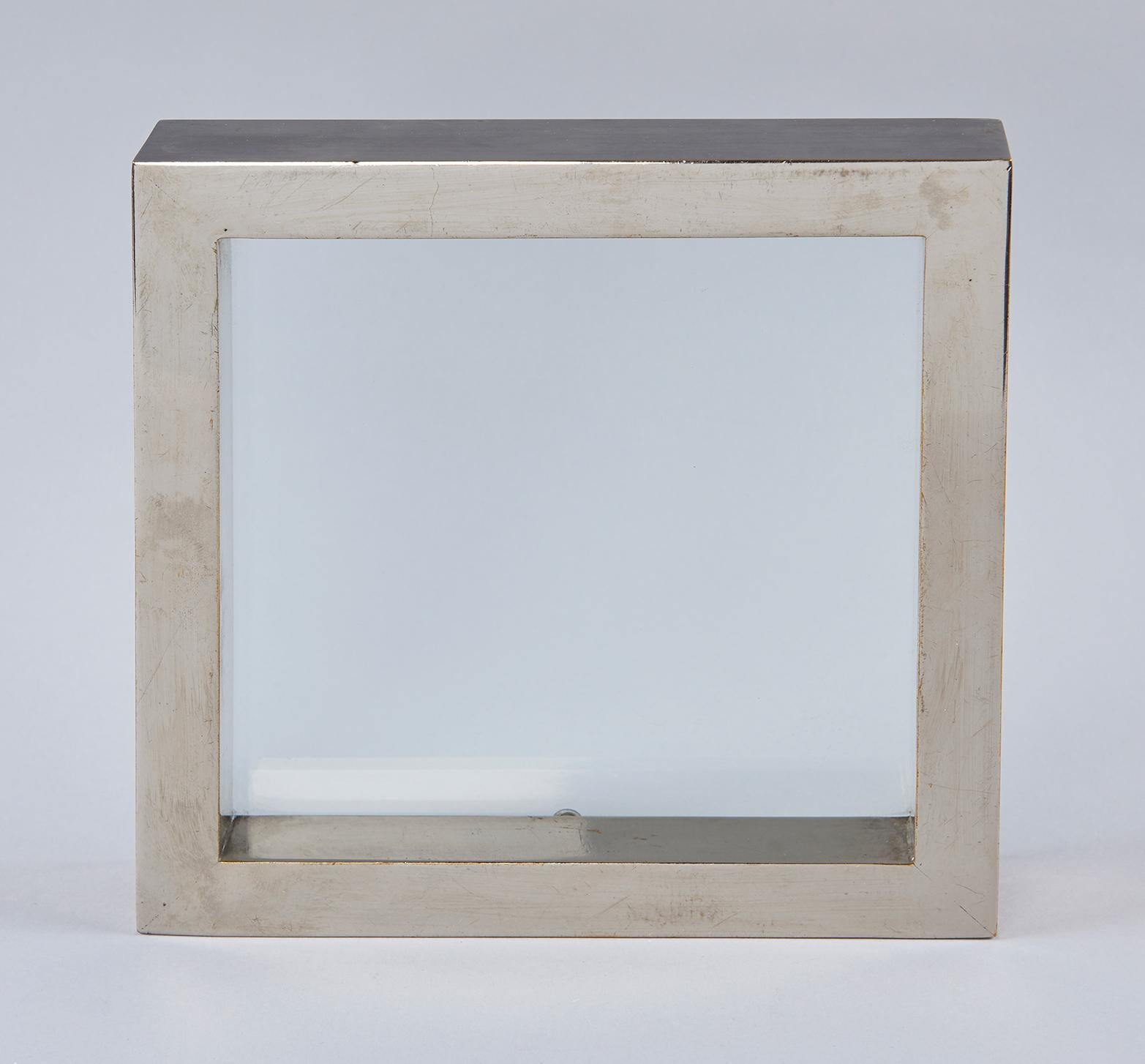 Nickel-Plated Brass Frame / Mirror by Gabriella Crespi In Good Condition In Los Angeles, CA