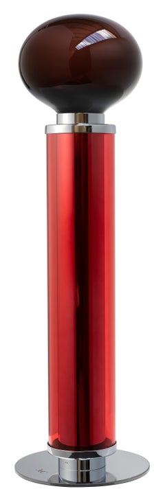 Nickel Plated Brass Invisible Chords Twist Table Lamp by Magic Circus Editions