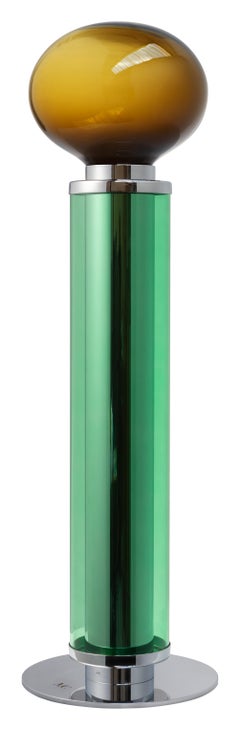 Nickel Plated Brass Invisible Chords Twist Table Lamp by Magic Circus Editions