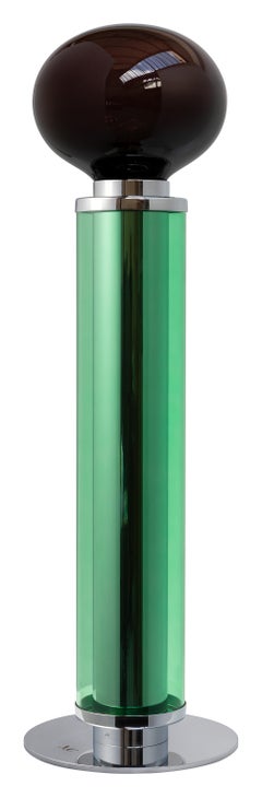 Nickel Plated Brass Invisible Chords Twist Table Lamp by Magic Circus Editions