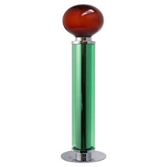 Nickel Plated Brass Invisible Chords Twist Table Lamp by Magic Circus Editions