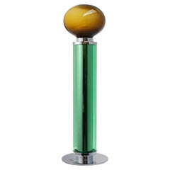 Nickel Plated Brass Invisible Chords Twist Table Lamp by Magic Circus Editions