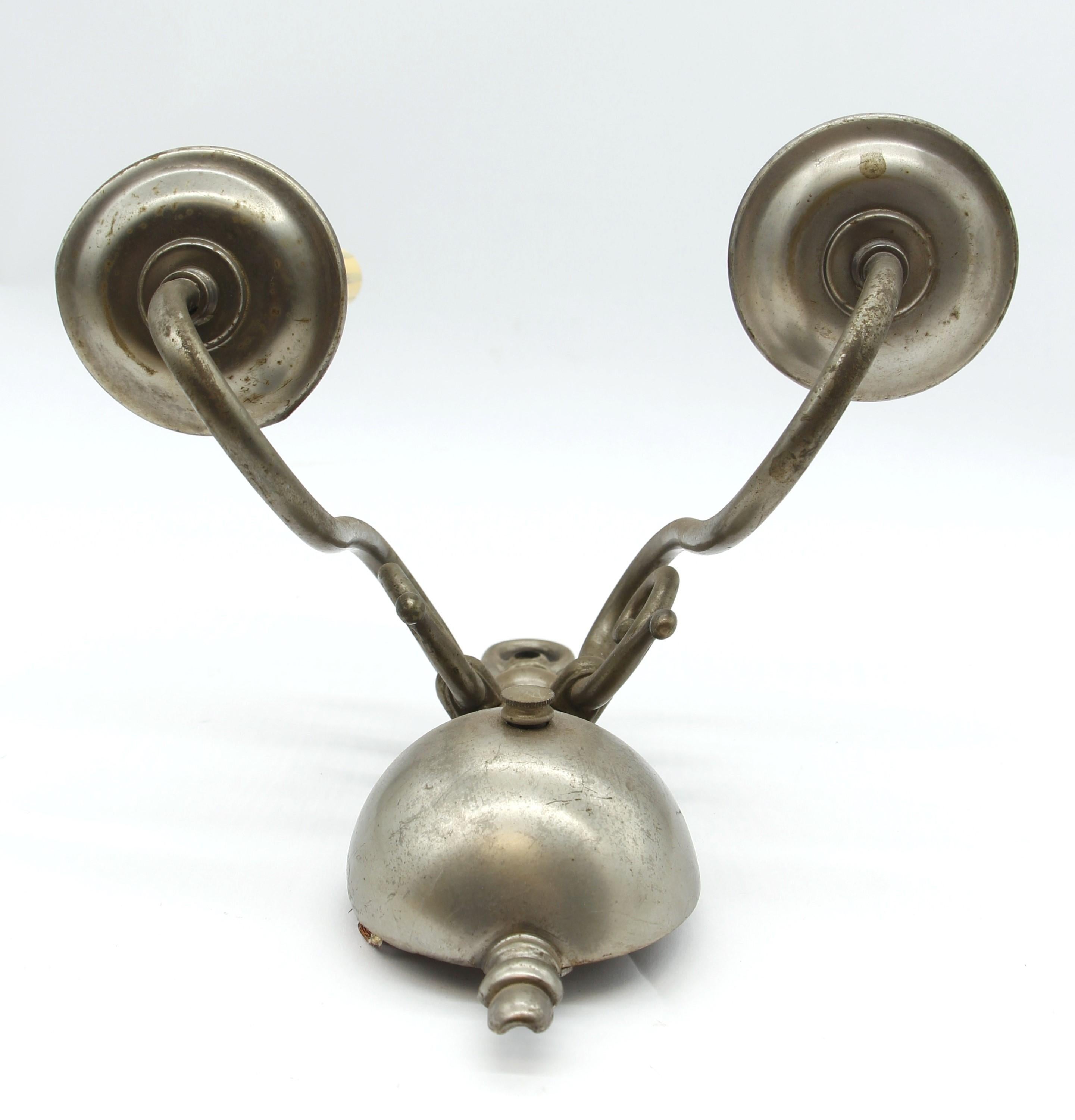 American Nickel Plated Brass Williamsburg Wall Sconces Qty Available