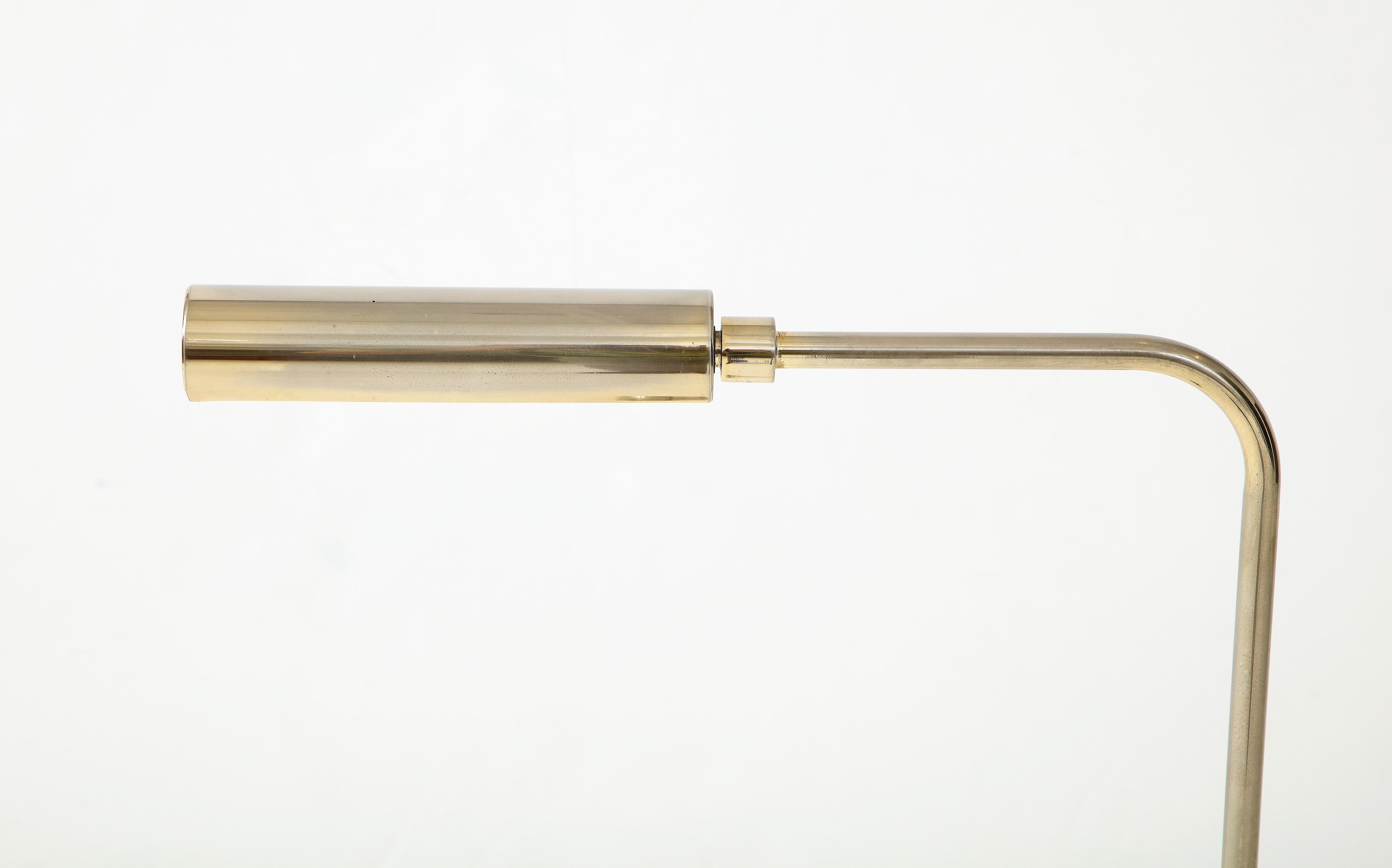 Nickel Plated Bronze Reading Light by Christian Liaigre, France 1980's In Fair Condition In New York, NY