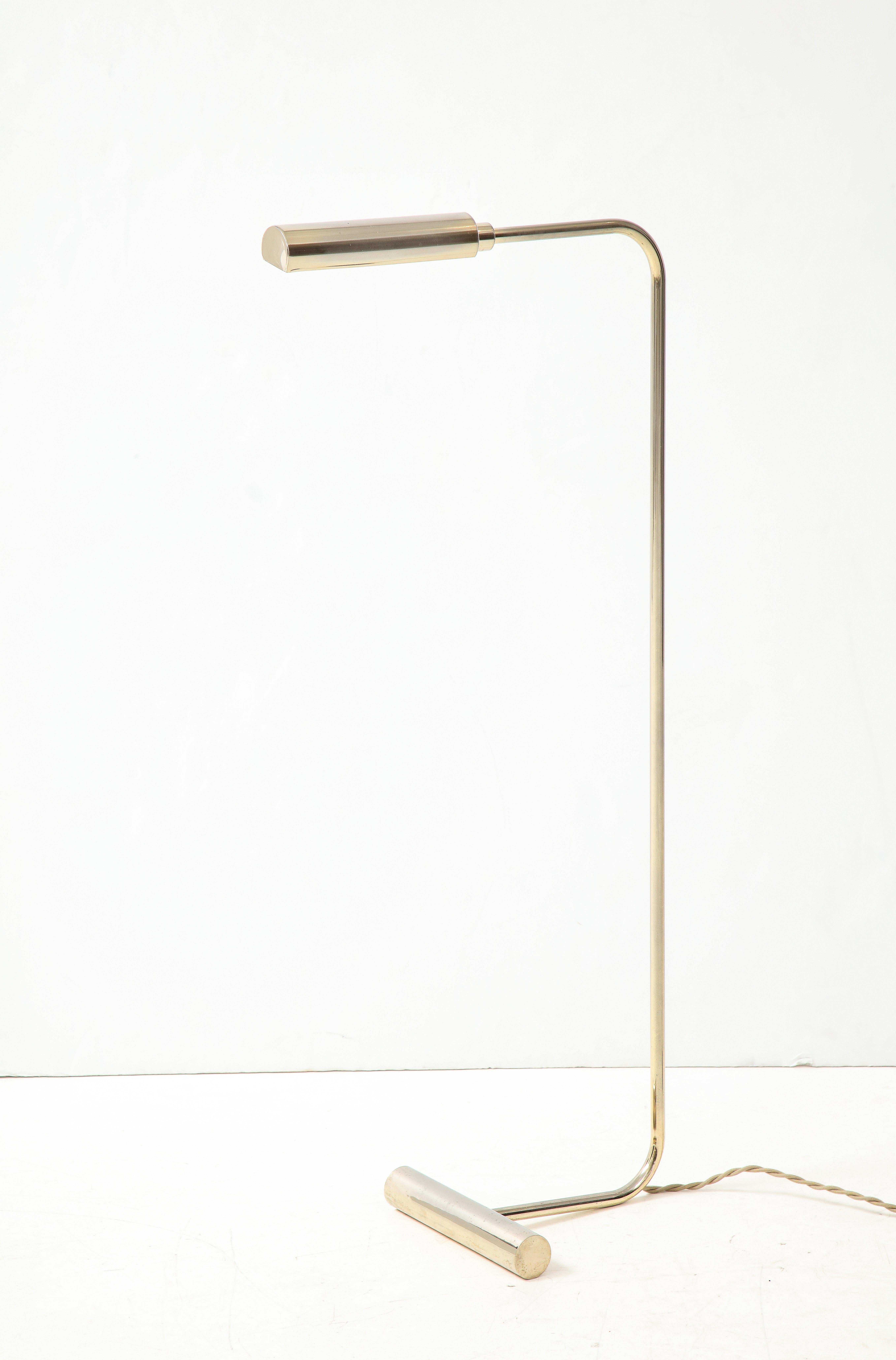 Late 20th Century Nickel Plated Bronze Reading Light by Christian Liaigre, France 1980's