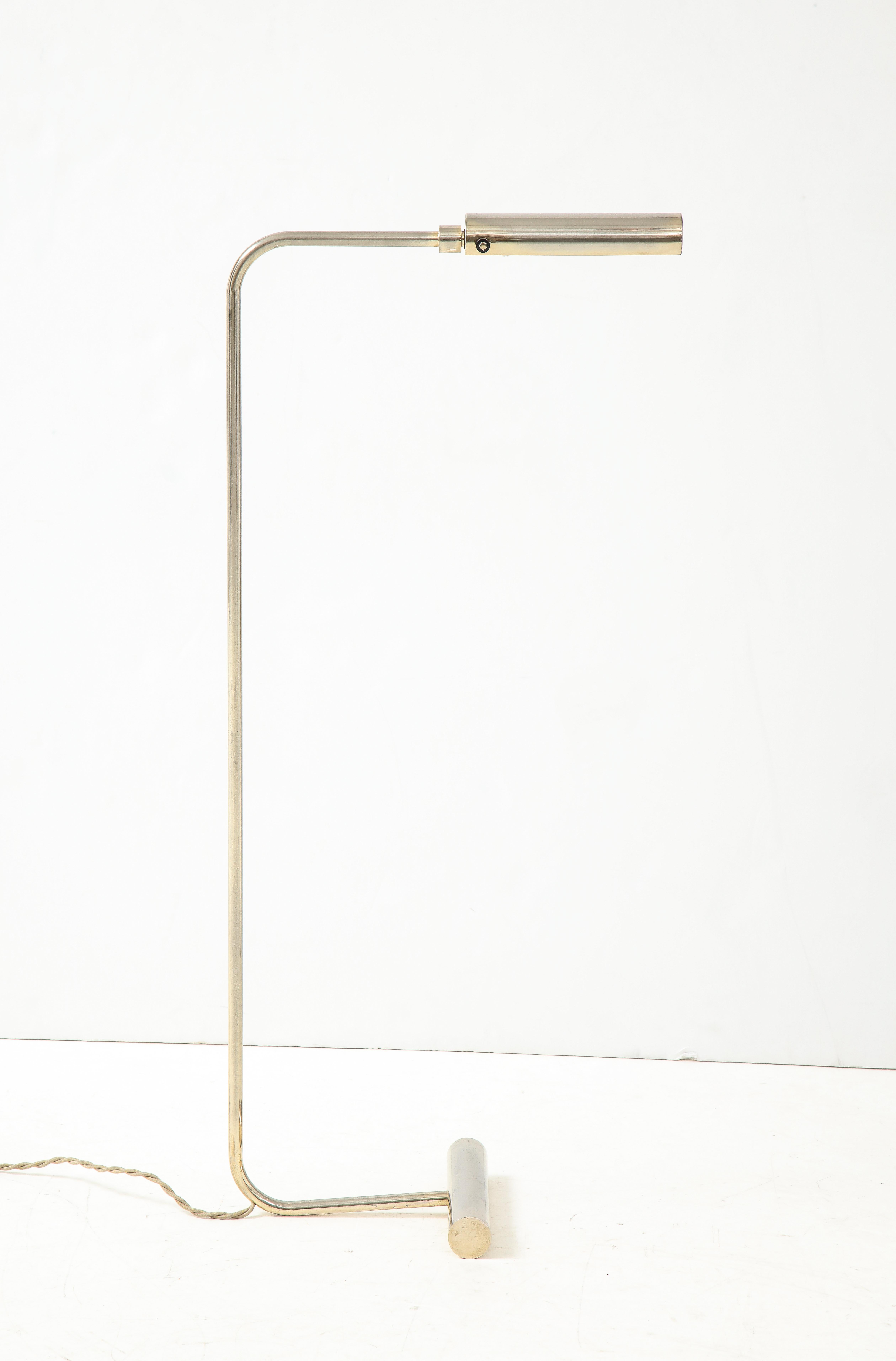 Nickel Plated Bronze Reading Light by Christian Liaigre, France 1980's 4