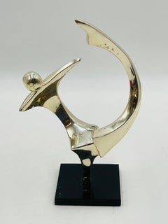 Vernickelte Bronzeskulptur von Kieff Grediaga #4/10, signiert