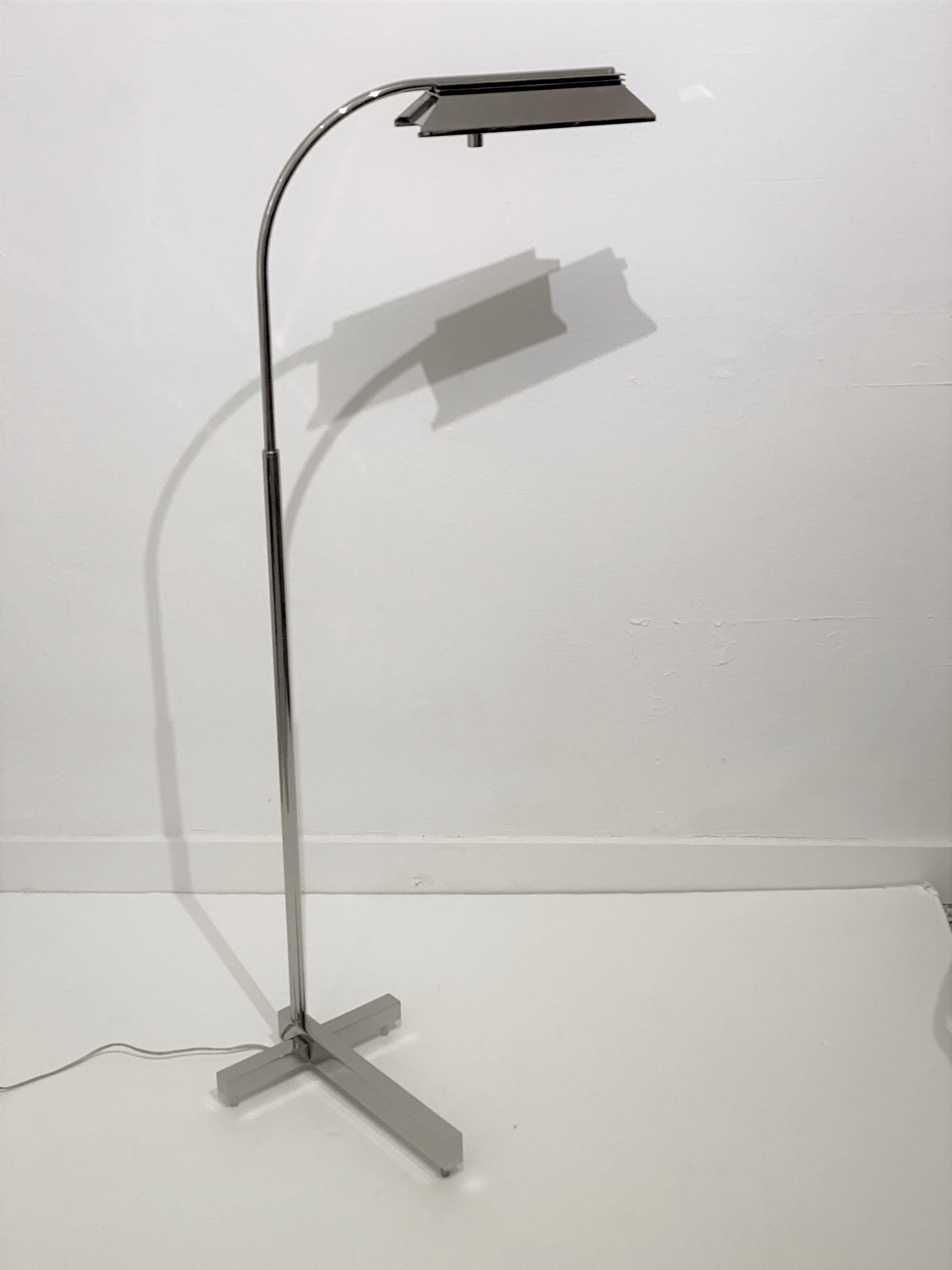 Nickel-Plated Casella Floor Lamp 6