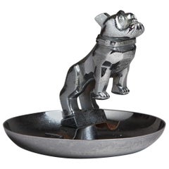 Nickel-Plated Cast Metal Mack Truck Bulldog