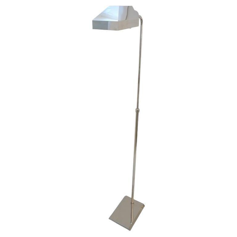 Nickel Plated Cedric Hartman Style Floor Lamp