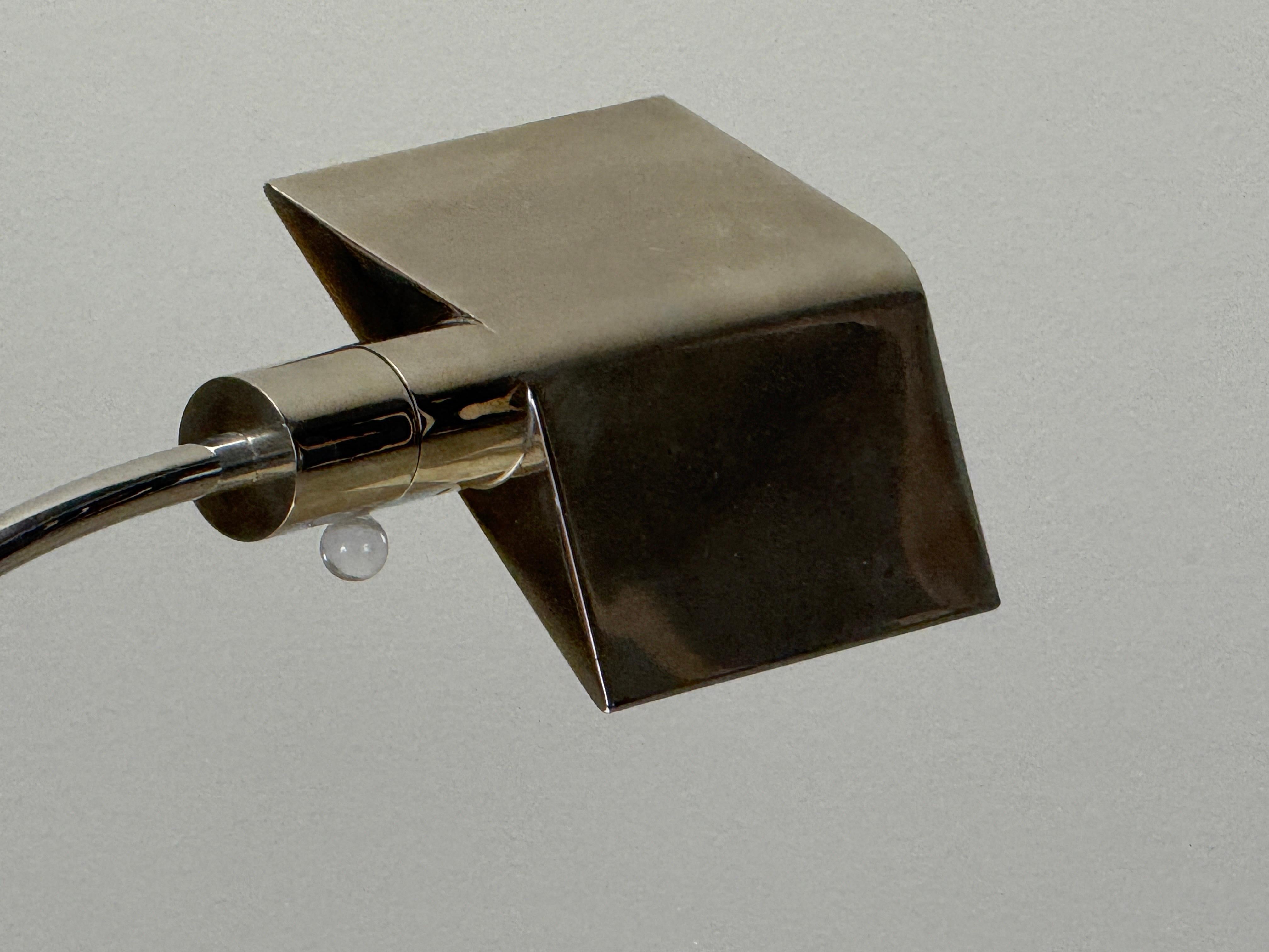 Nickel Plated Desk Lamp by Cedric Hartman For Sale 6