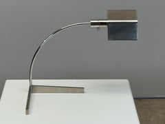 Vernickelte Schreibtischlampe von Cedric Hartman