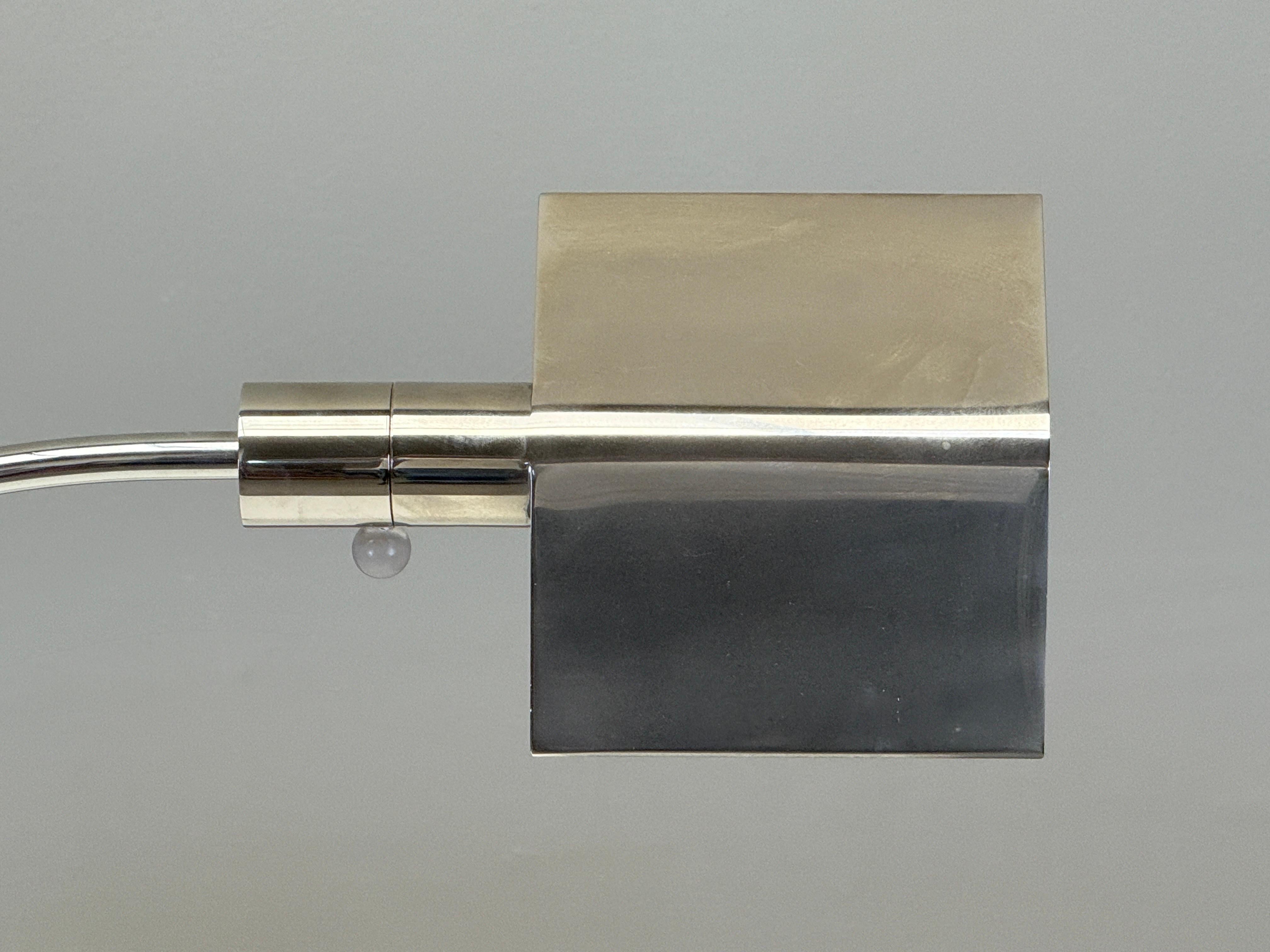 Nickel Plated Desk Lamp by Cedric Hartman For Sale 1