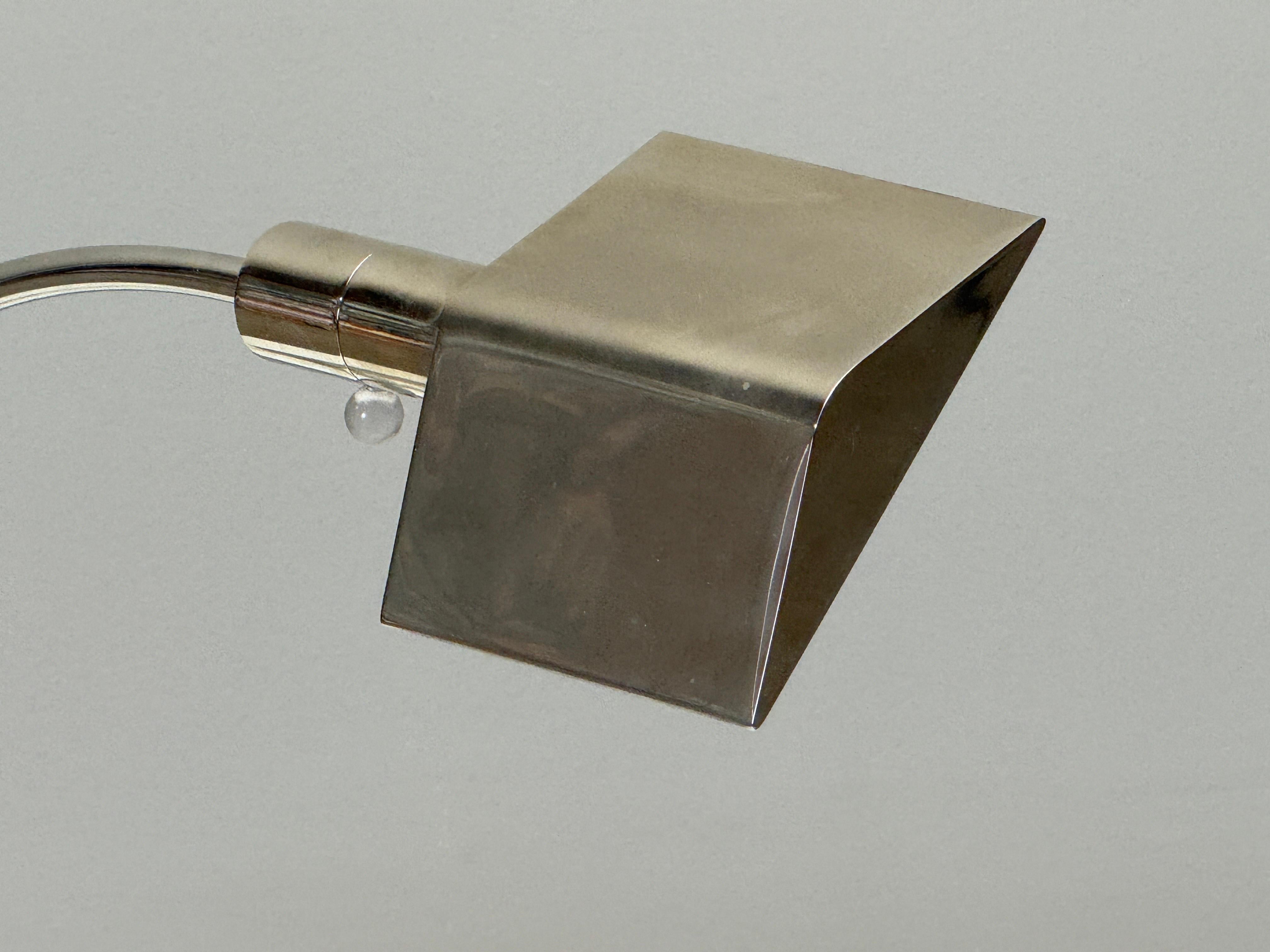 Nickel Plated Desk Lamp by Cedric Hartman For Sale 5