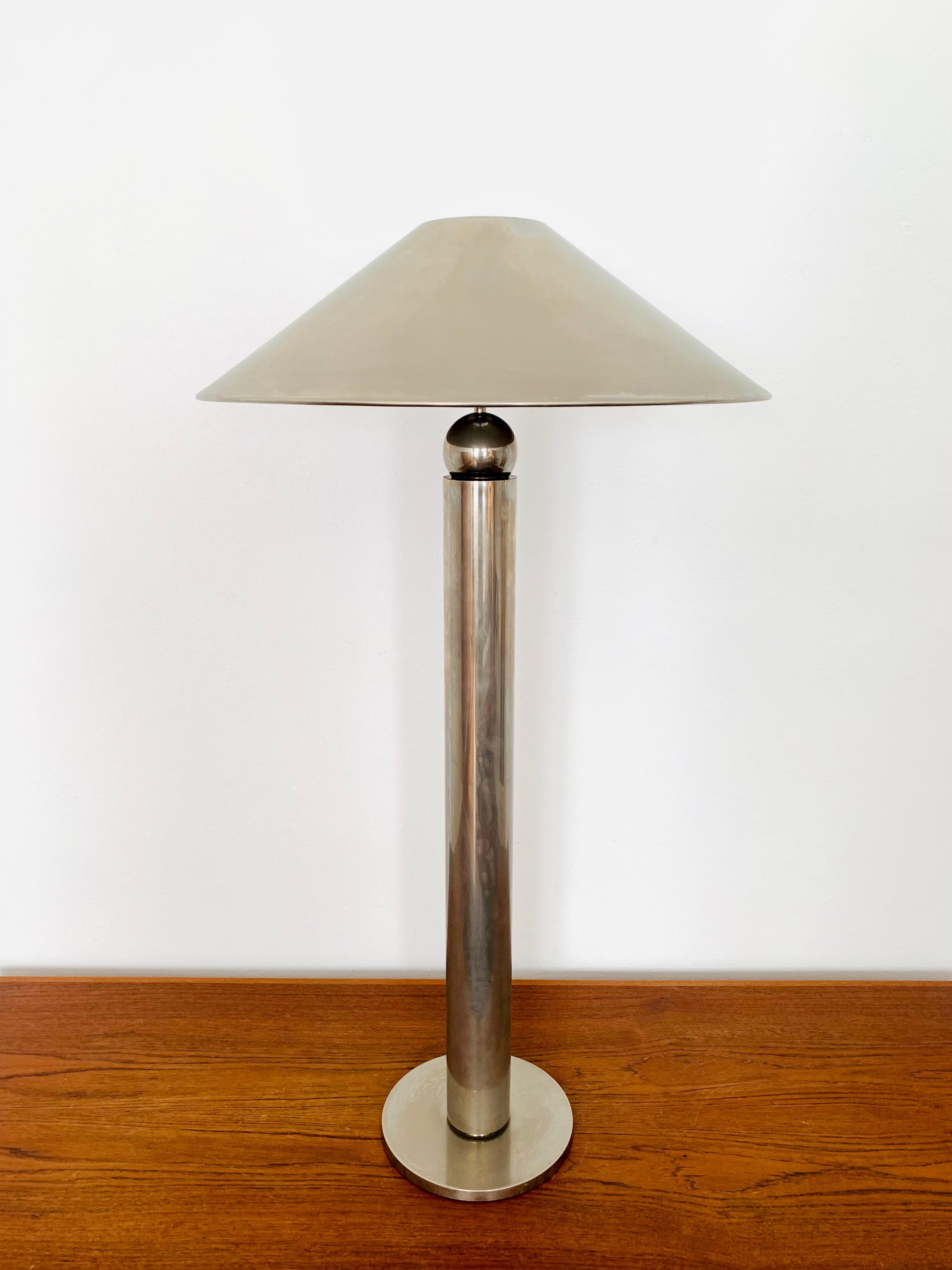 Nickel Plated Floor Lamp by Florian Schulz In Good Condition For Sale In München, DE