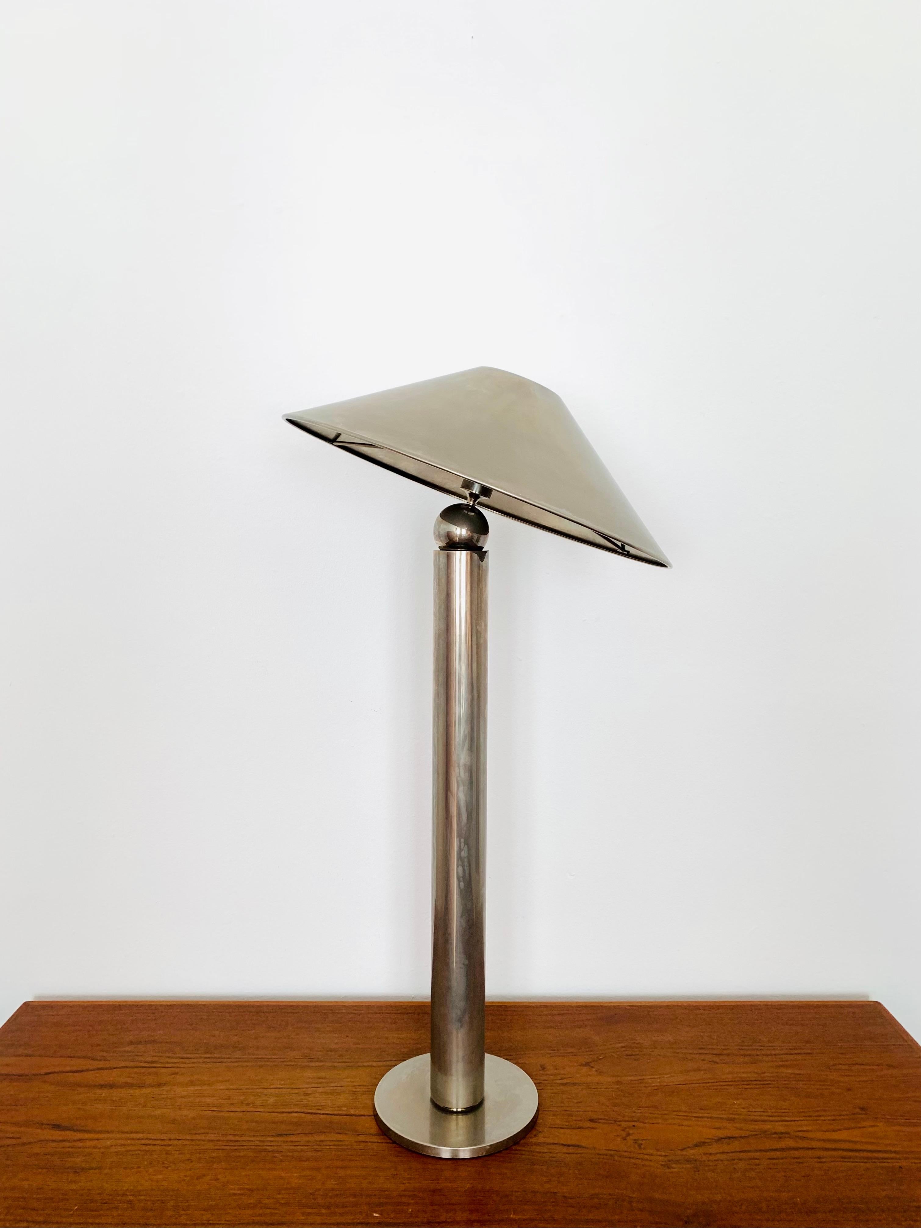 Late 20th Century Nickel Plated Floor Lamp by Florian Schulz For Sale