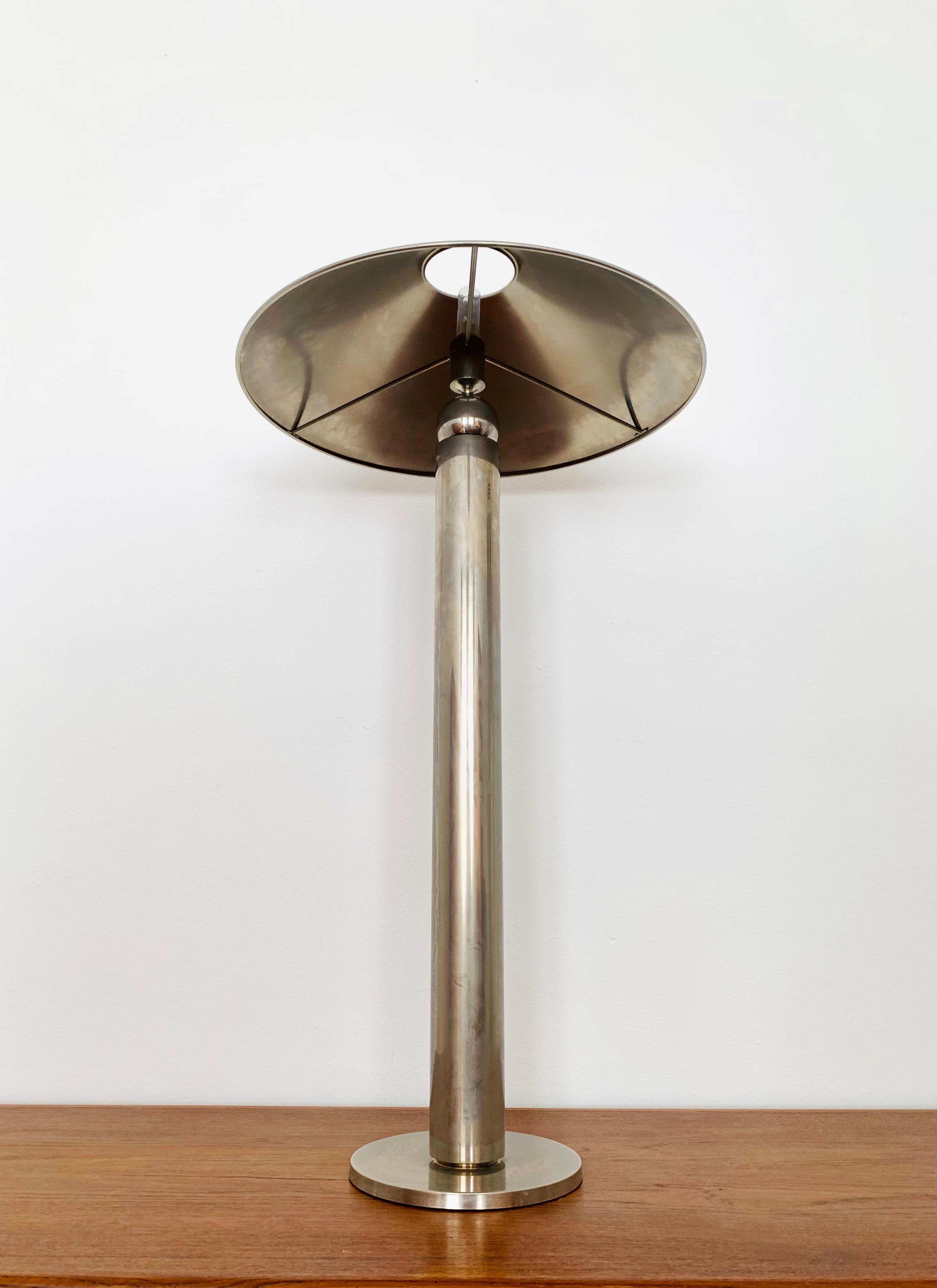 Metal Nickel Plated Floor Lamp by Florian Schulz For Sale