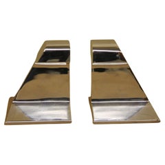 Nickel Plated I Beam Bookends