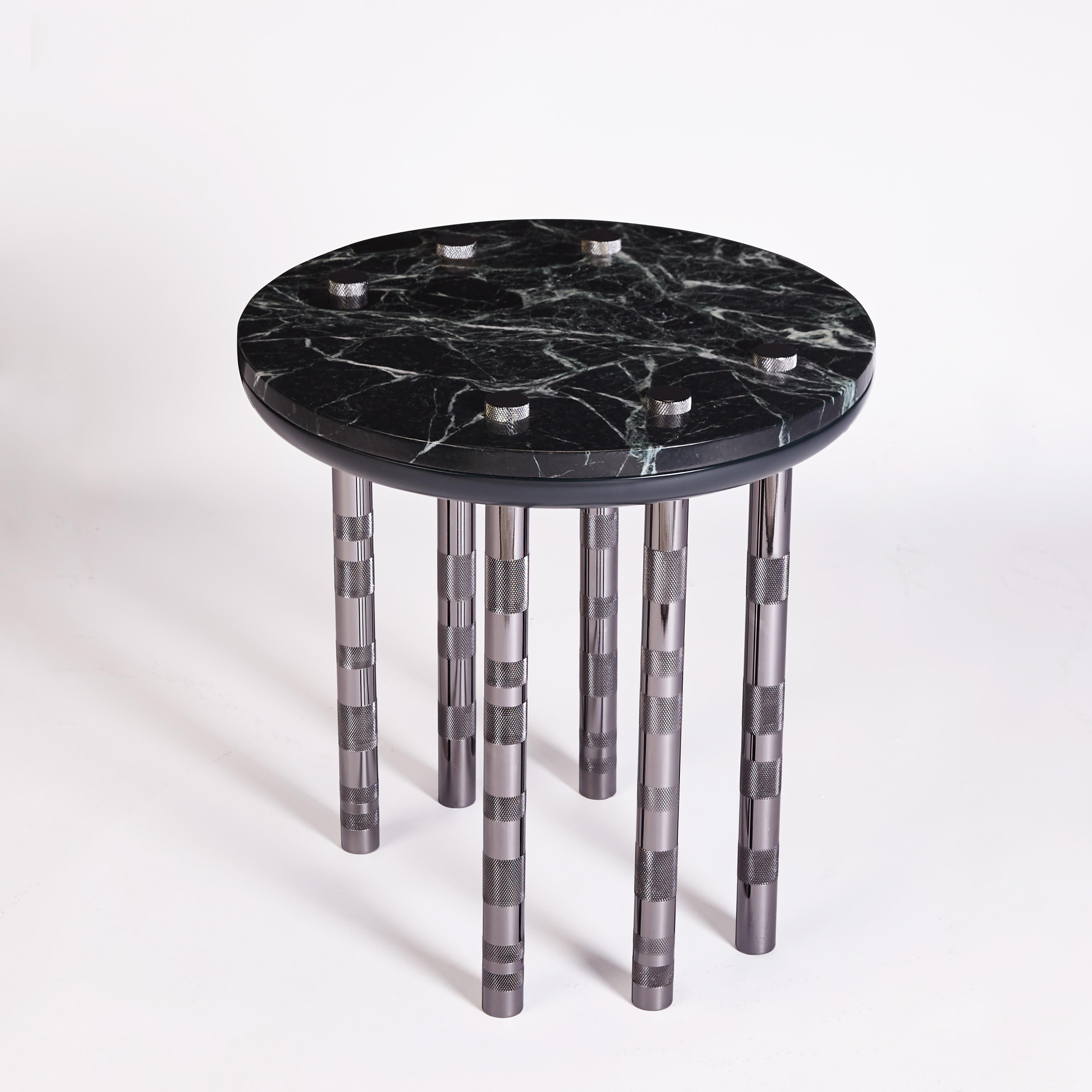 Post-Modern Nickel Plated Ipanema Side Table by DUISTT For Sale