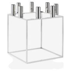 Nickel Plated Kubus 8 Candle Holder by Lassen
