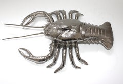 Nickel Plated Lidded Lobster Dish by Angel and Zevallos