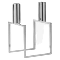 Nickel Plated Line Candle Holder by Lassen