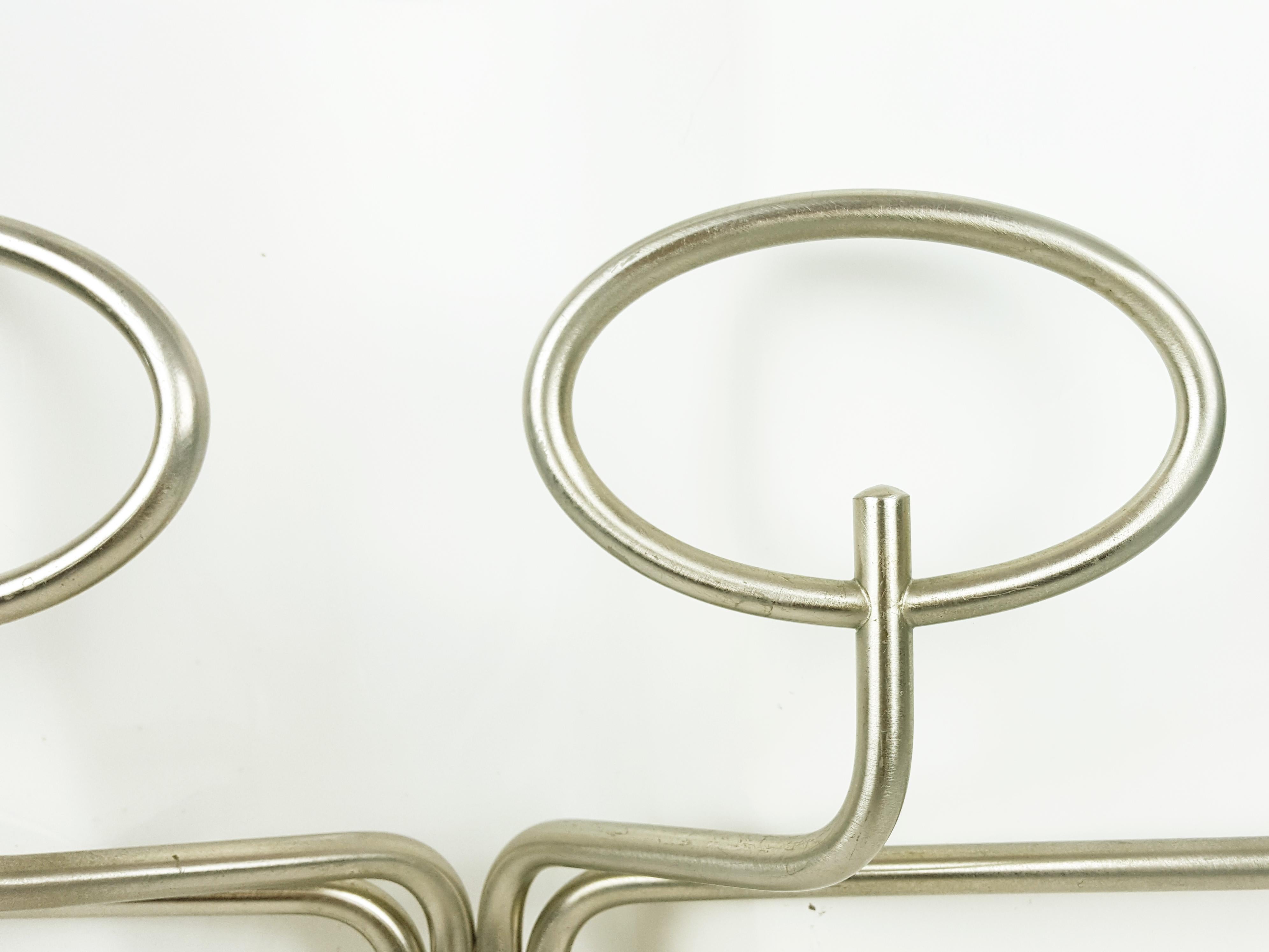 Italian Nickel-Plated Metal 1970s Coat Rack Clitoquattro by Sergio Mazza for Artemide For Sale