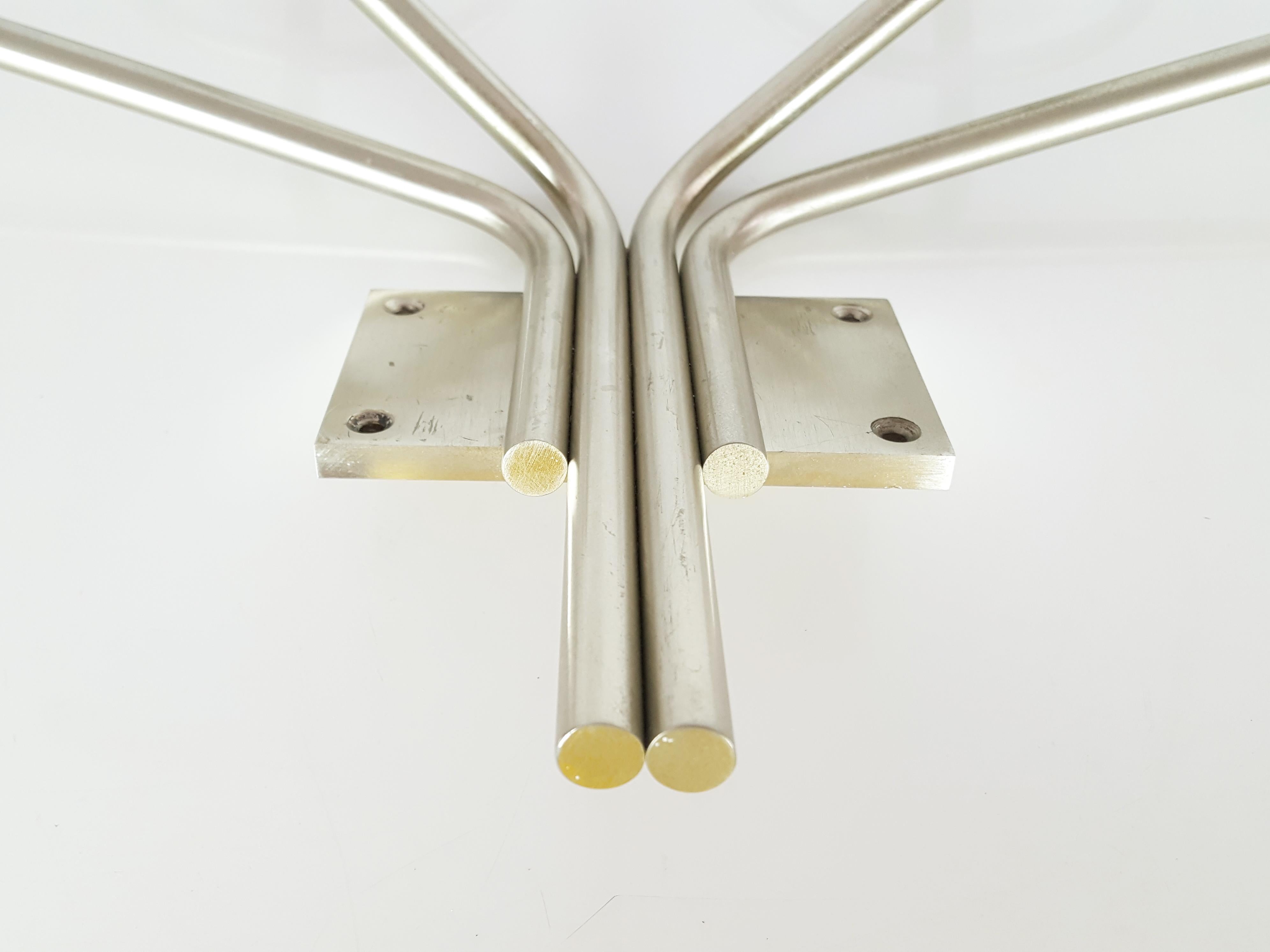 Late 20th Century Nickel-Plated Metal 1970s Coat Rack Clitoquattro by Sergio Mazza for Artemide For Sale