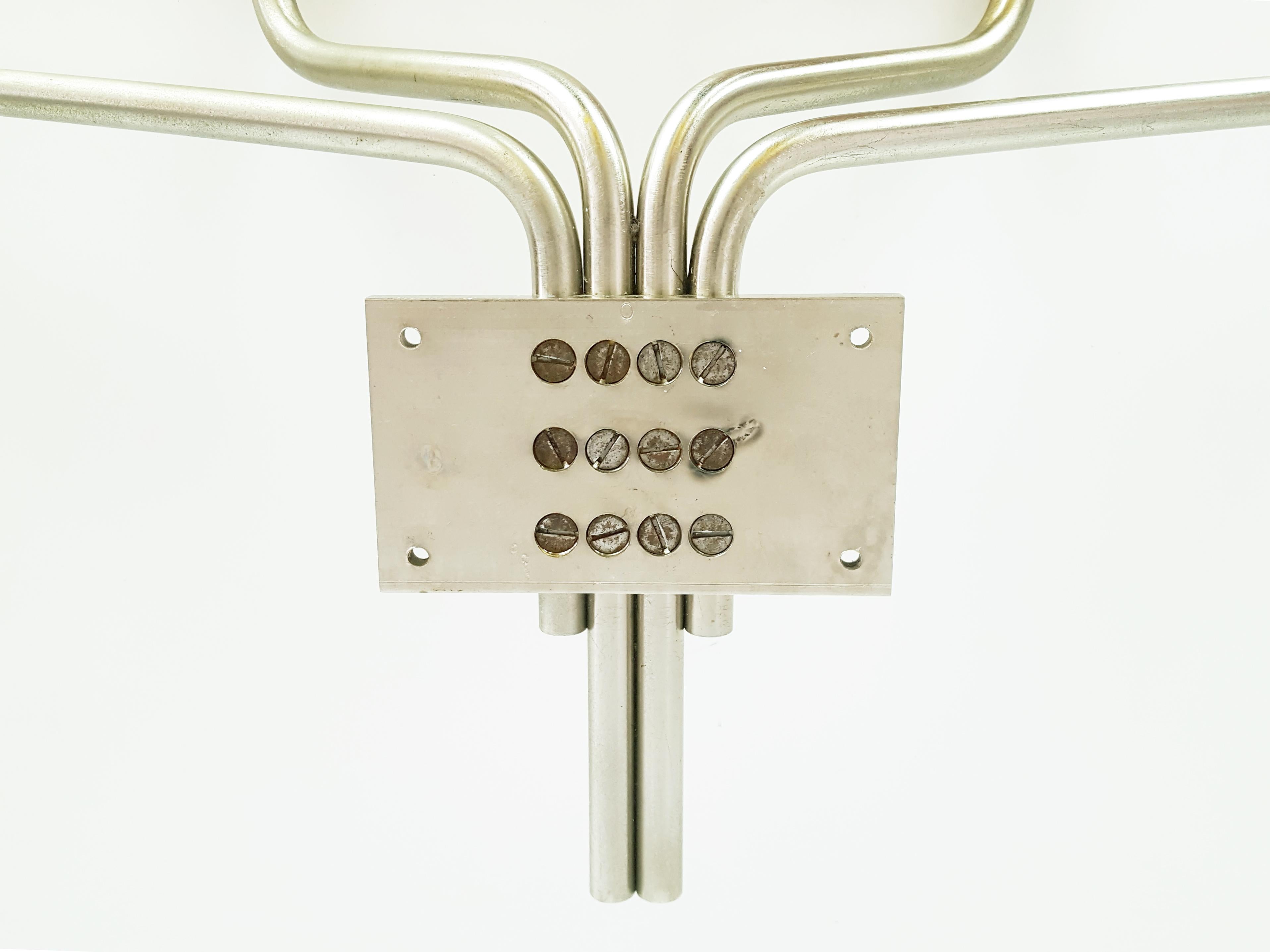 Brass Nickel-Plated Metal 1970s Coat Rack Clitoquattro by Sergio Mazza for Artemide For Sale