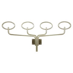 Porte-manteaux Clitoquattro en métal nickelé des années 1970 de Sergio Mazza pour Artemide