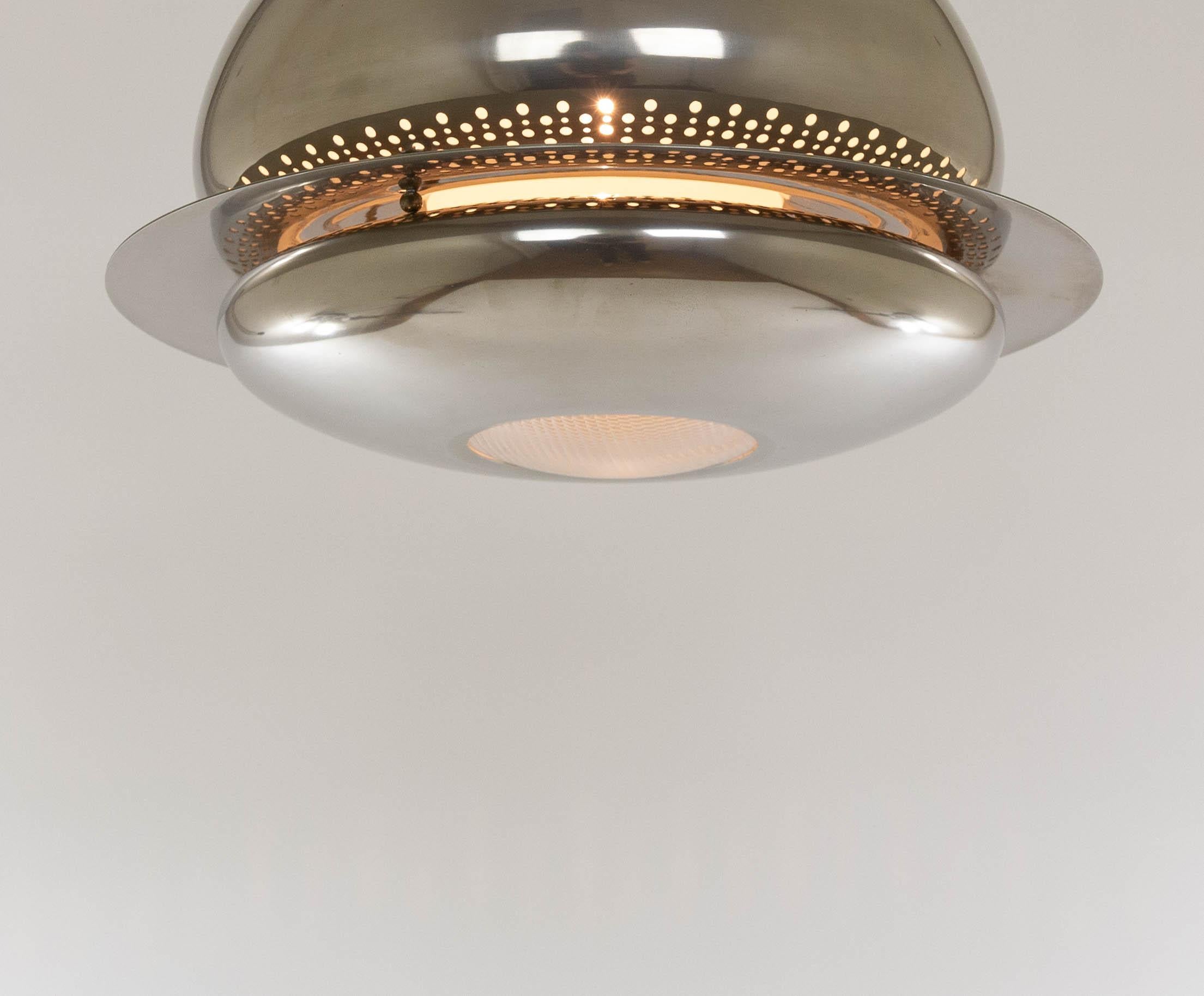 Mid-20th Century Nickel-Plated Nictea Pendant by Afra and Tobia Scarpa for Flos, 1960s For Sale