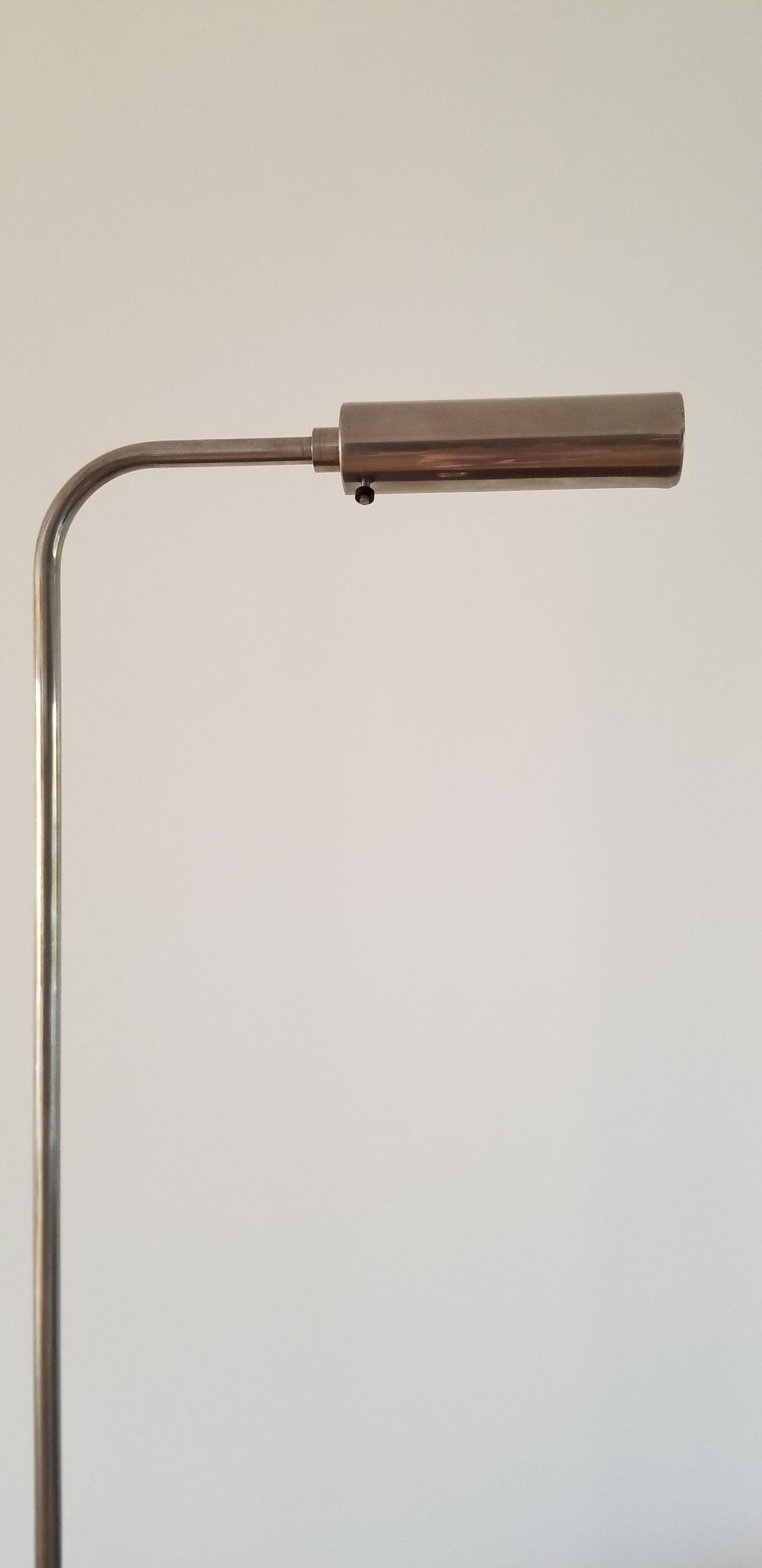 Nickel-Plated Reading Lamp by Christian Liaigre, France, Late 1980s 4