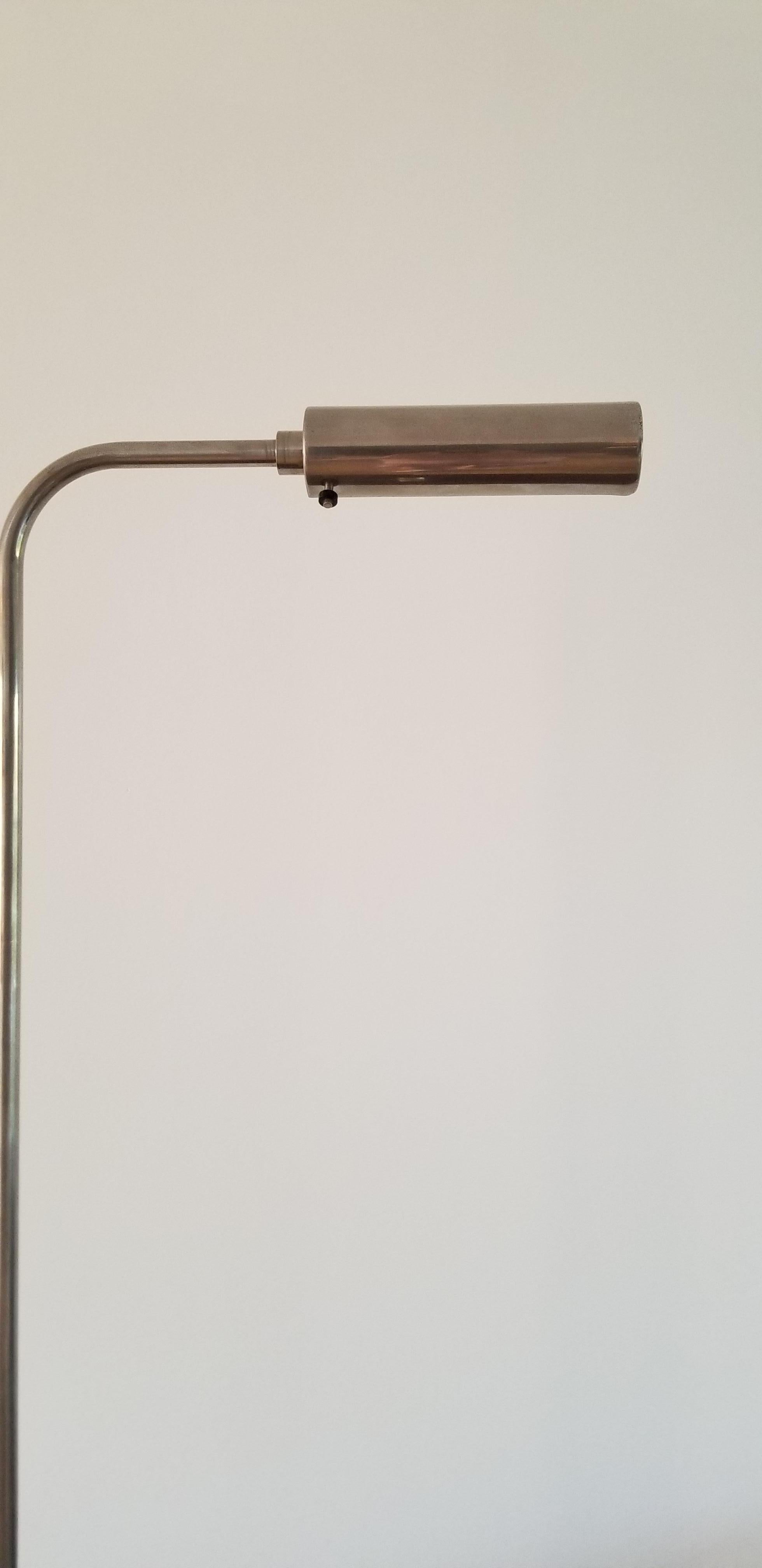 Nickel-Plated Reading Lamp by Christian Liaigre, France, Late 1980s 3