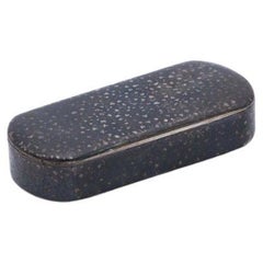 Nickel plated silver snuff box