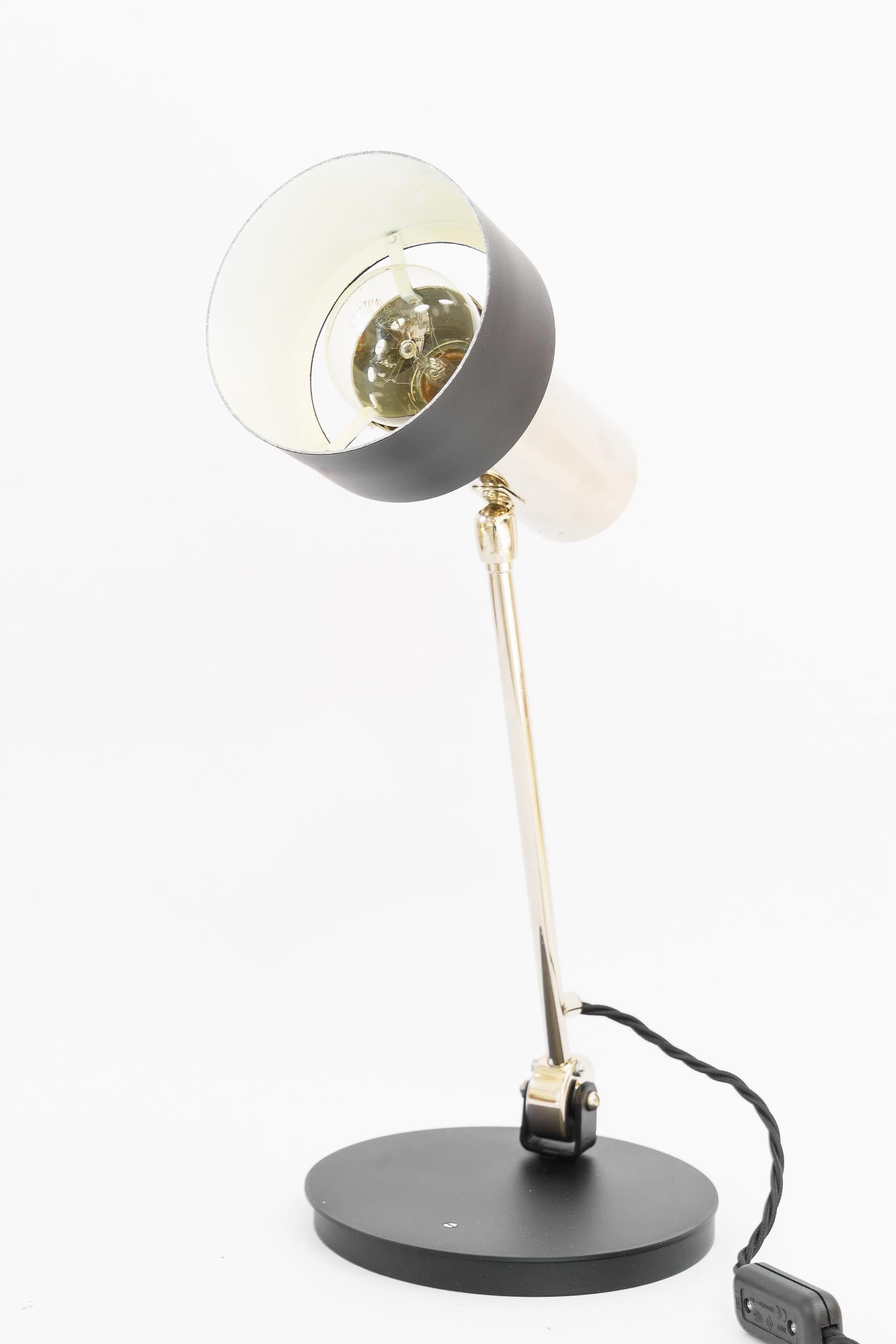 Nickel-plated Table lamp vienna around 1960s
Original condition