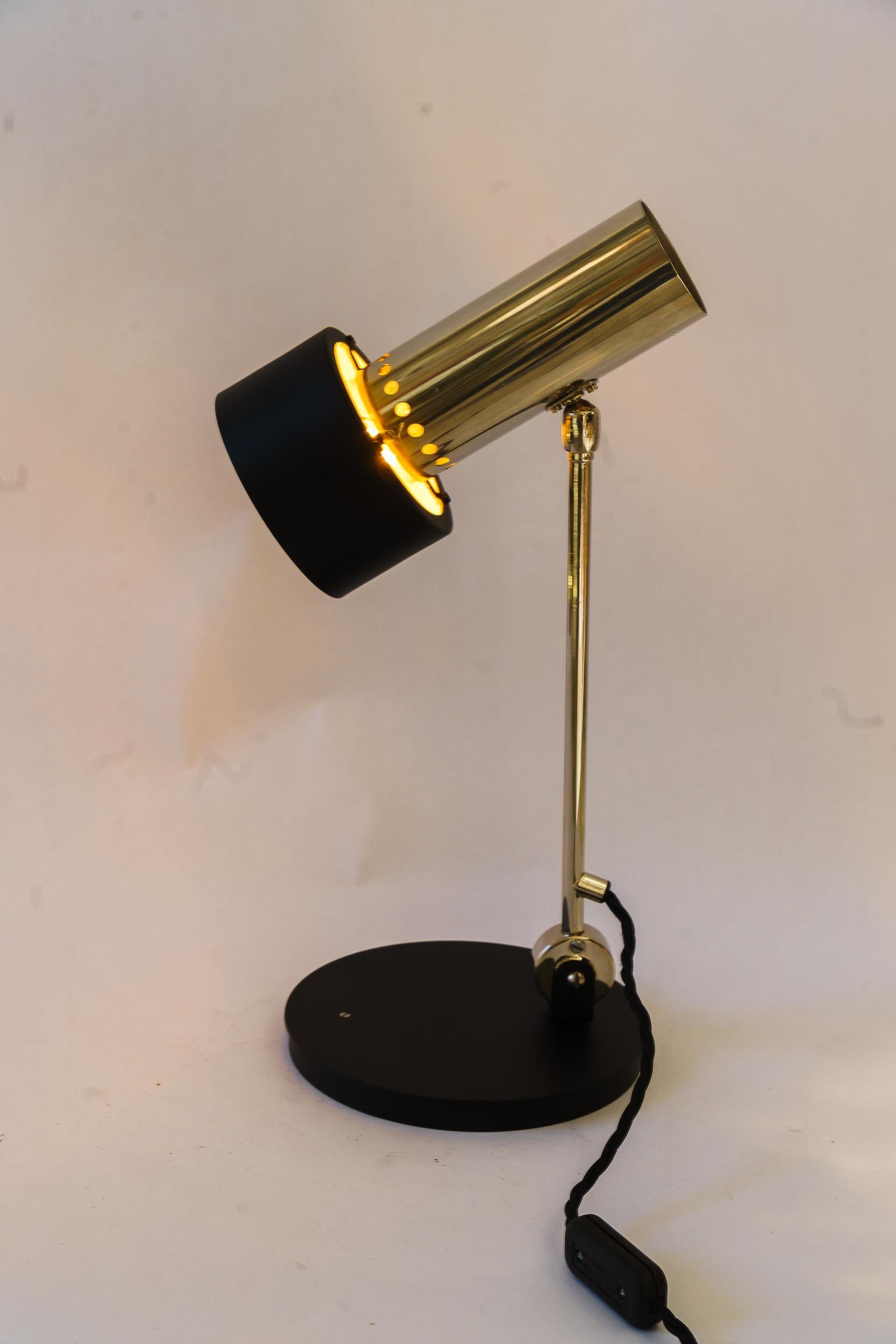 Nickel-plated Table lamp vienna around 1960s For Sale 1