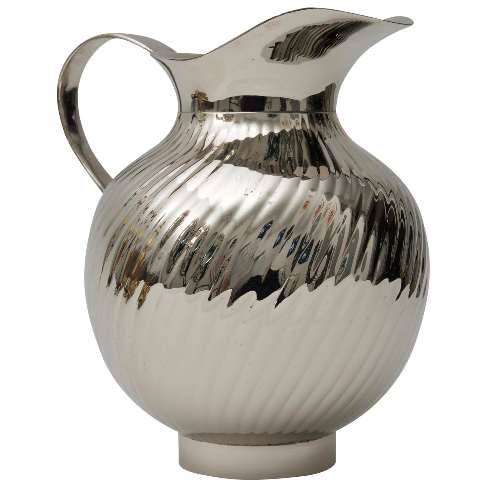Nickel-Plated Water Pitcher