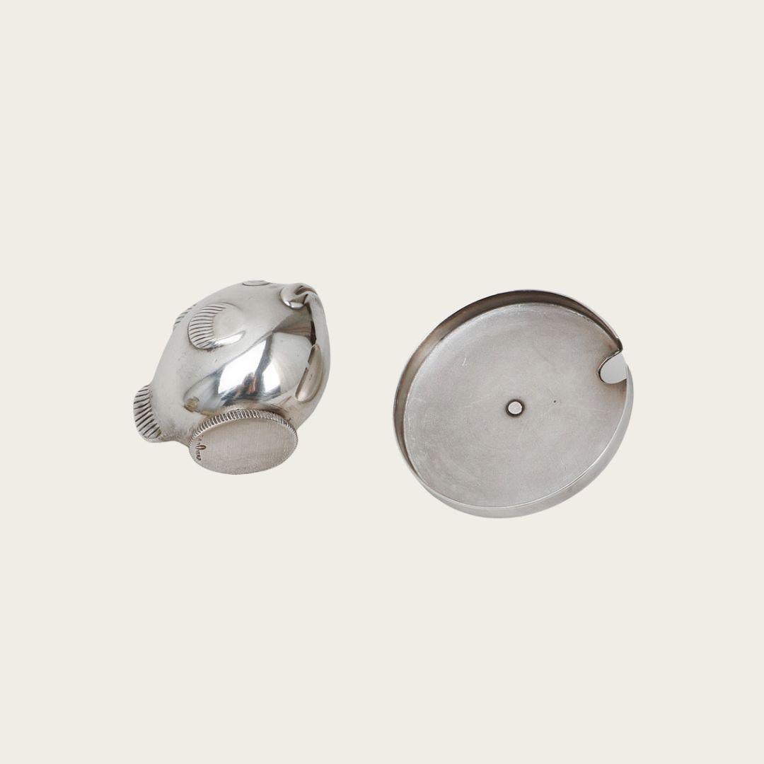 Set di condimenti e vassoio in argento nichelato e teak di GAB Sweden In condizioni buone in vendita a Brooklyn, NY