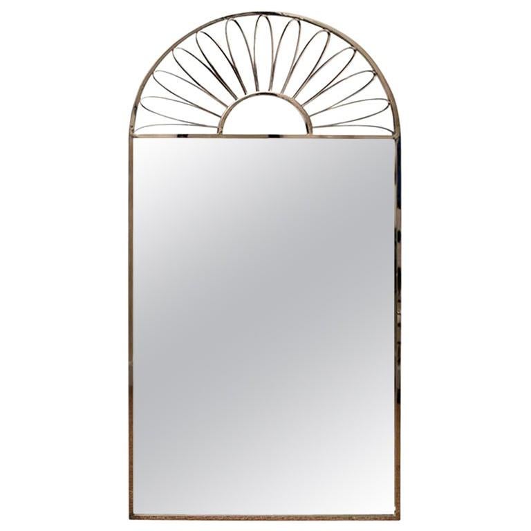 Miroir en A Silver Silver Vintage Italien en vente